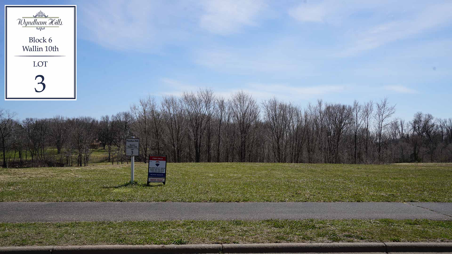 Wyndham Hills - Wallin 10th Lot 3 Block 6 River Lot Curbside